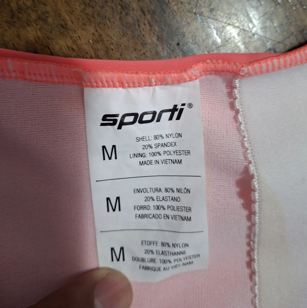 Women's Coral Sporti One Piece Swimsuit Size M.